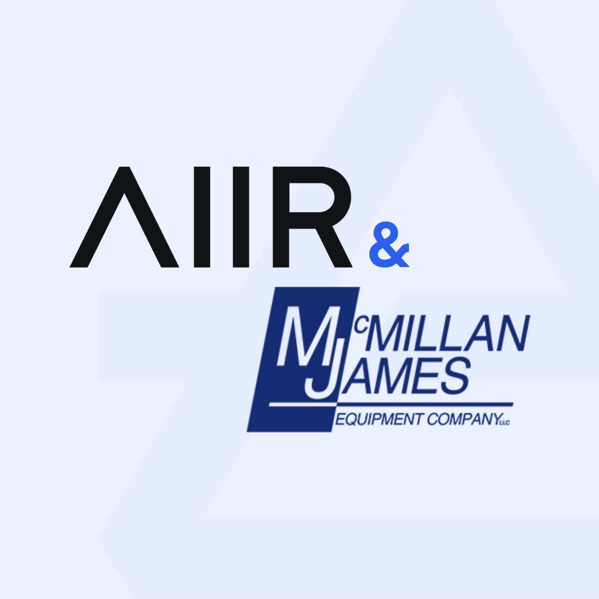 Graphic representing the partnership between AIIR and McMillan James to bring intelligent HVAC to Texas homes
