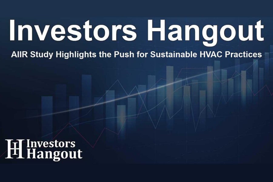 Graphic illustrating AIIR's study on sustainable HVAC practices