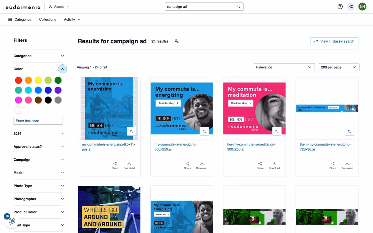Acquia DAM (Widen) Demo - Search Results