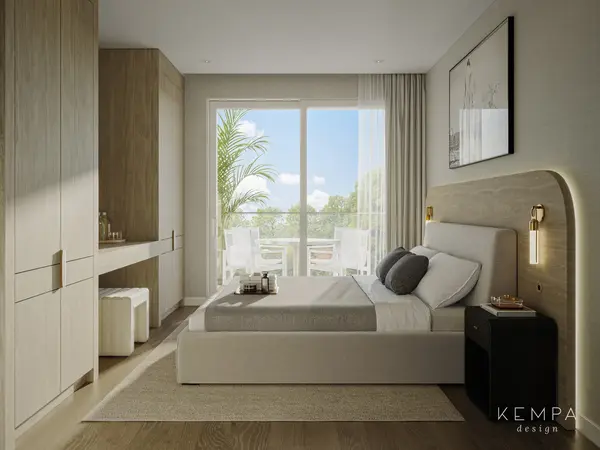 Rendering of 1-BR suite
