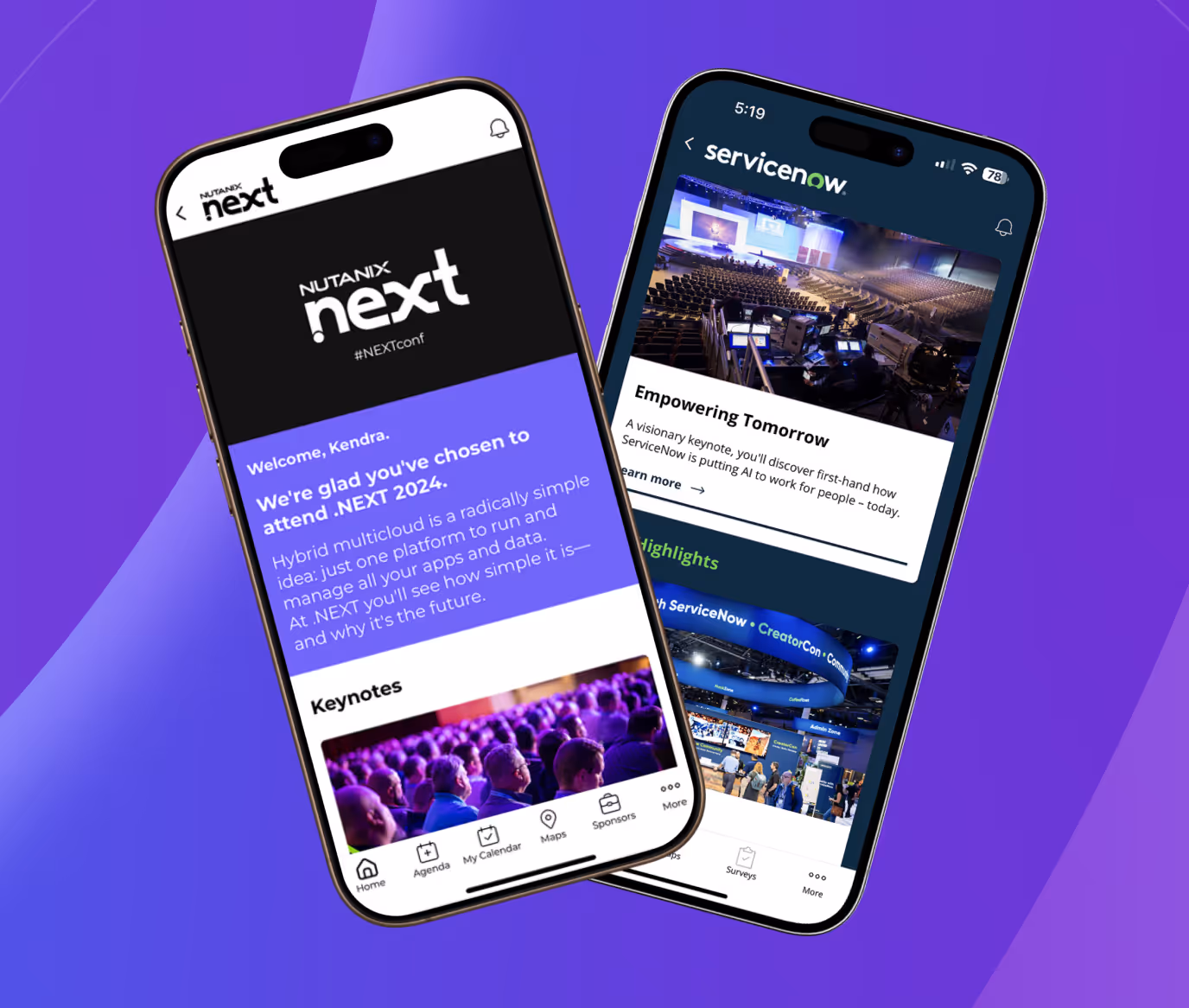 Amego event mobile app branded app examples