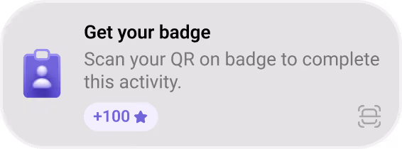 event app badge scanning