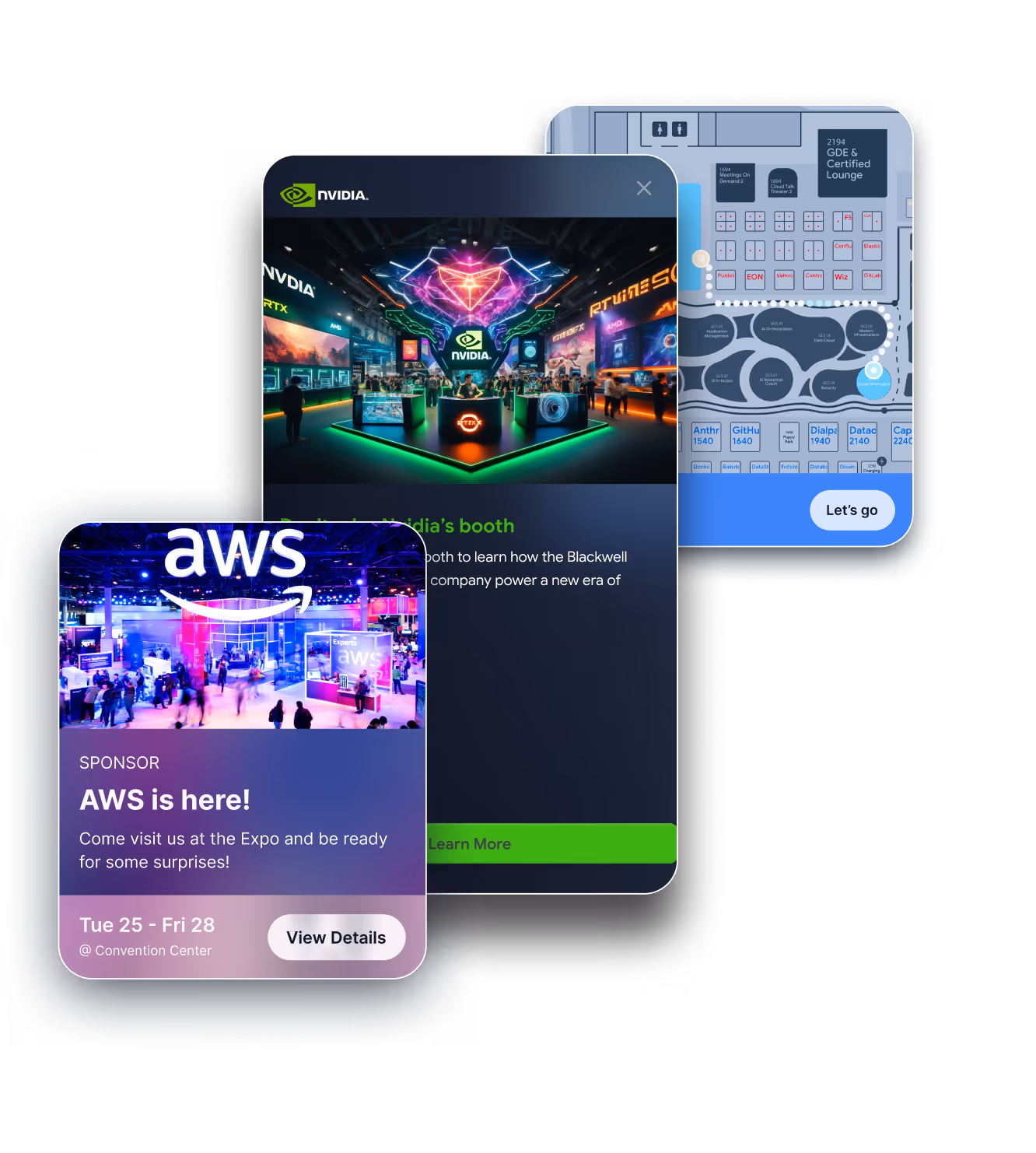 event mobile app maps features