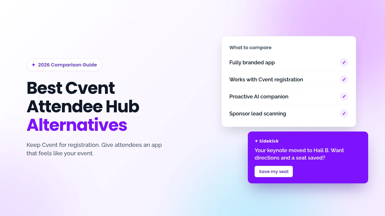7 Best Cvent Attendee Hub Alternatives in 2026