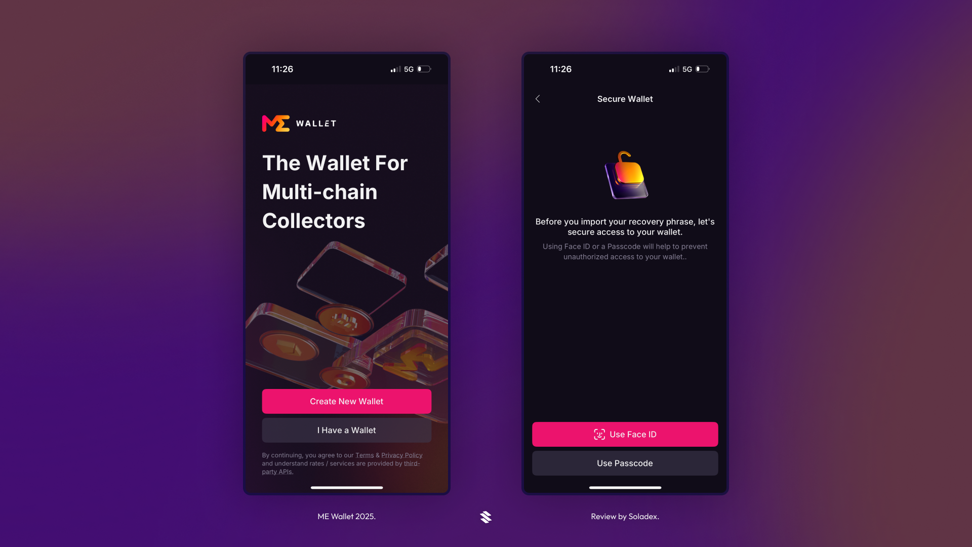 Showing the welcome screen and the initial setup process
