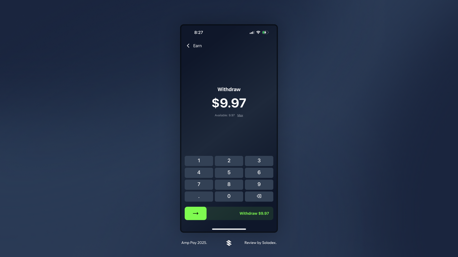 Withdrawing money from Amp Pay