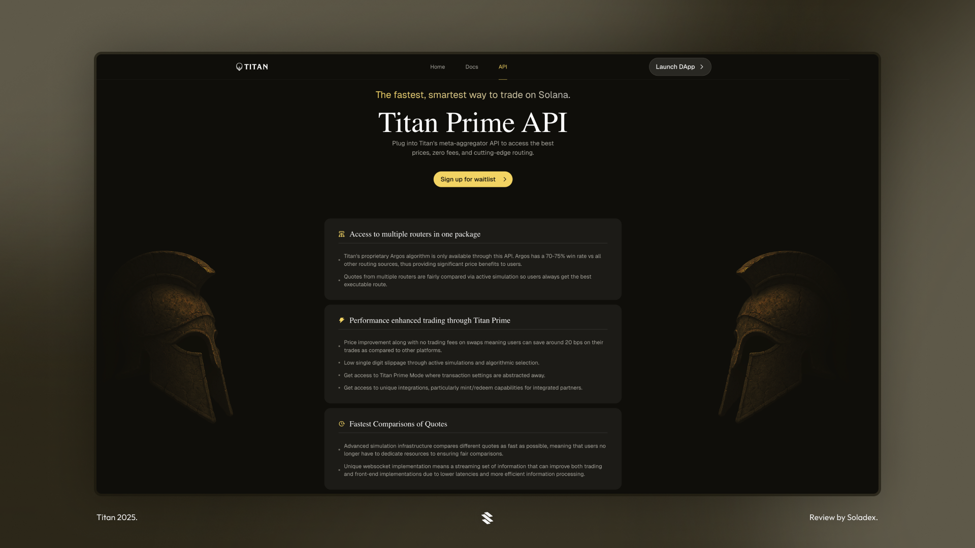 Titan Prime API