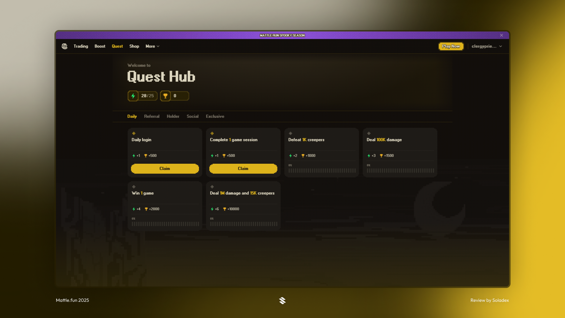 Players can complete quests in-game