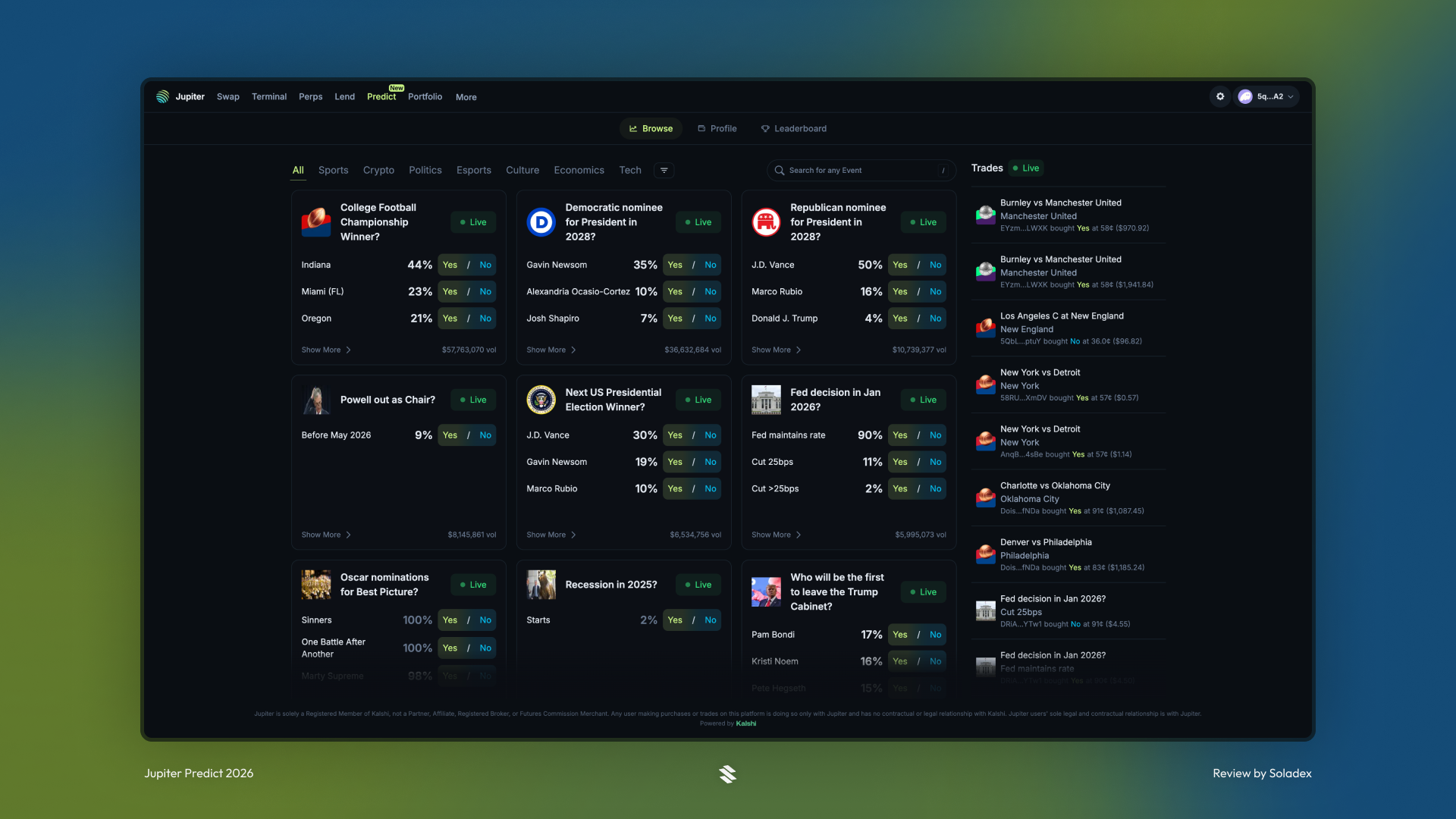 Jupiter predict markets