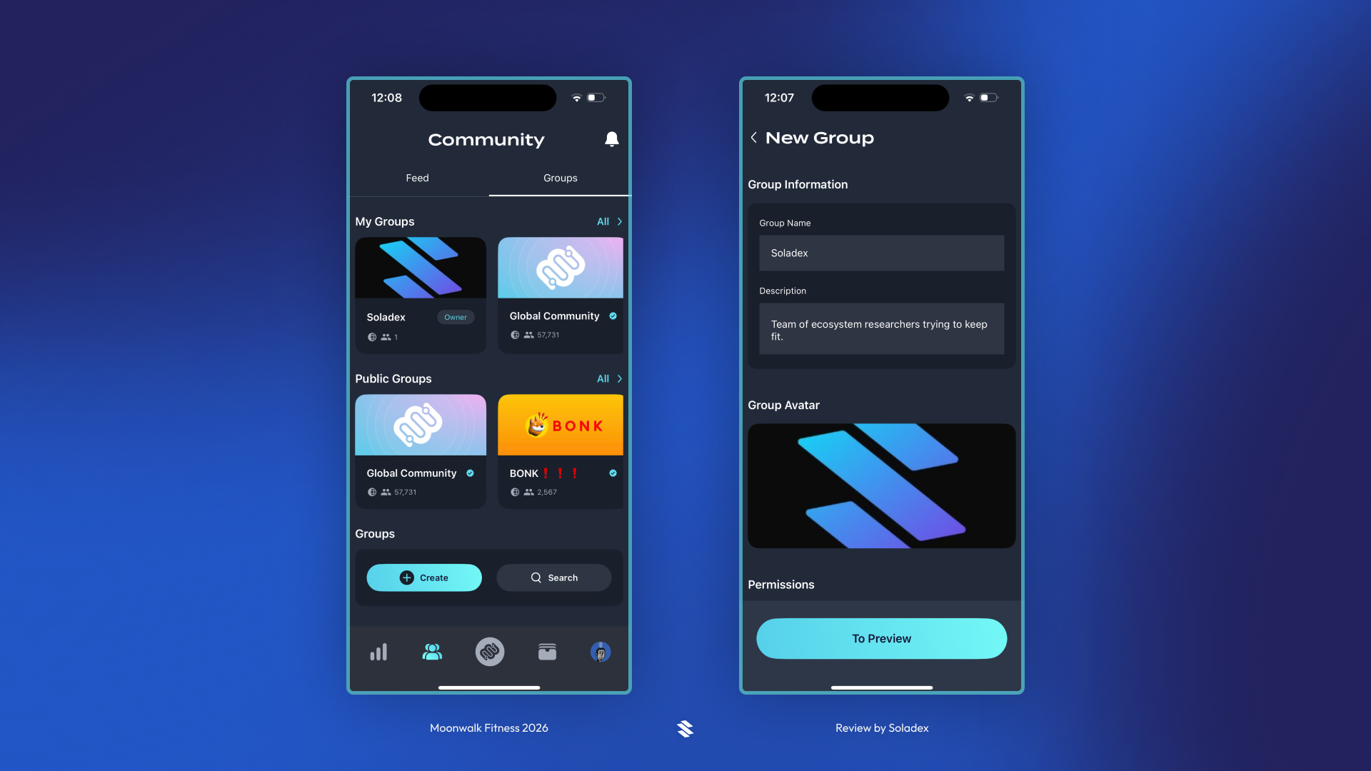 Moonwalk allows you to create your own communities