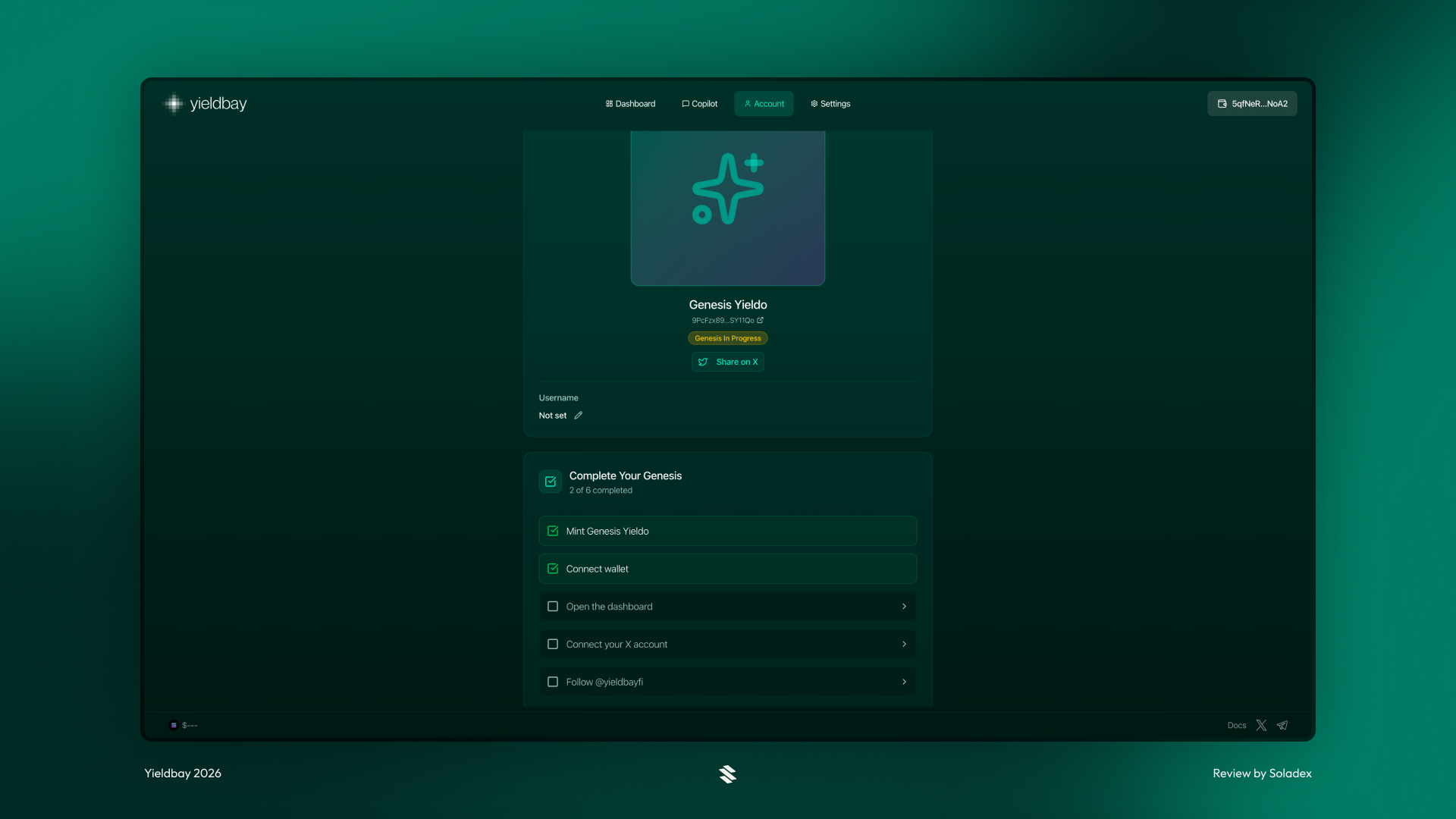 Completing the basic account tasks 