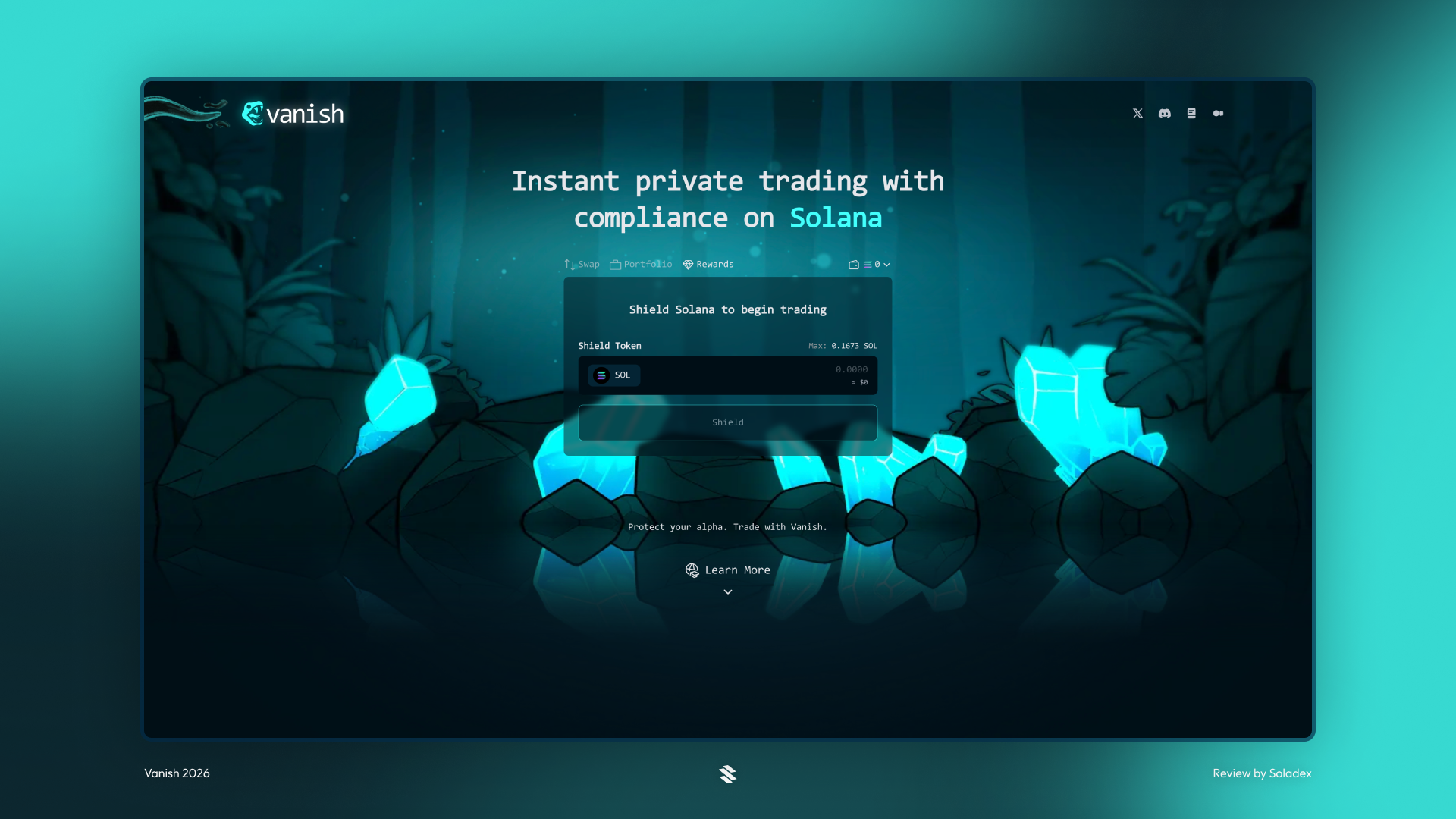 Shielding tokens on Vanish protocol
