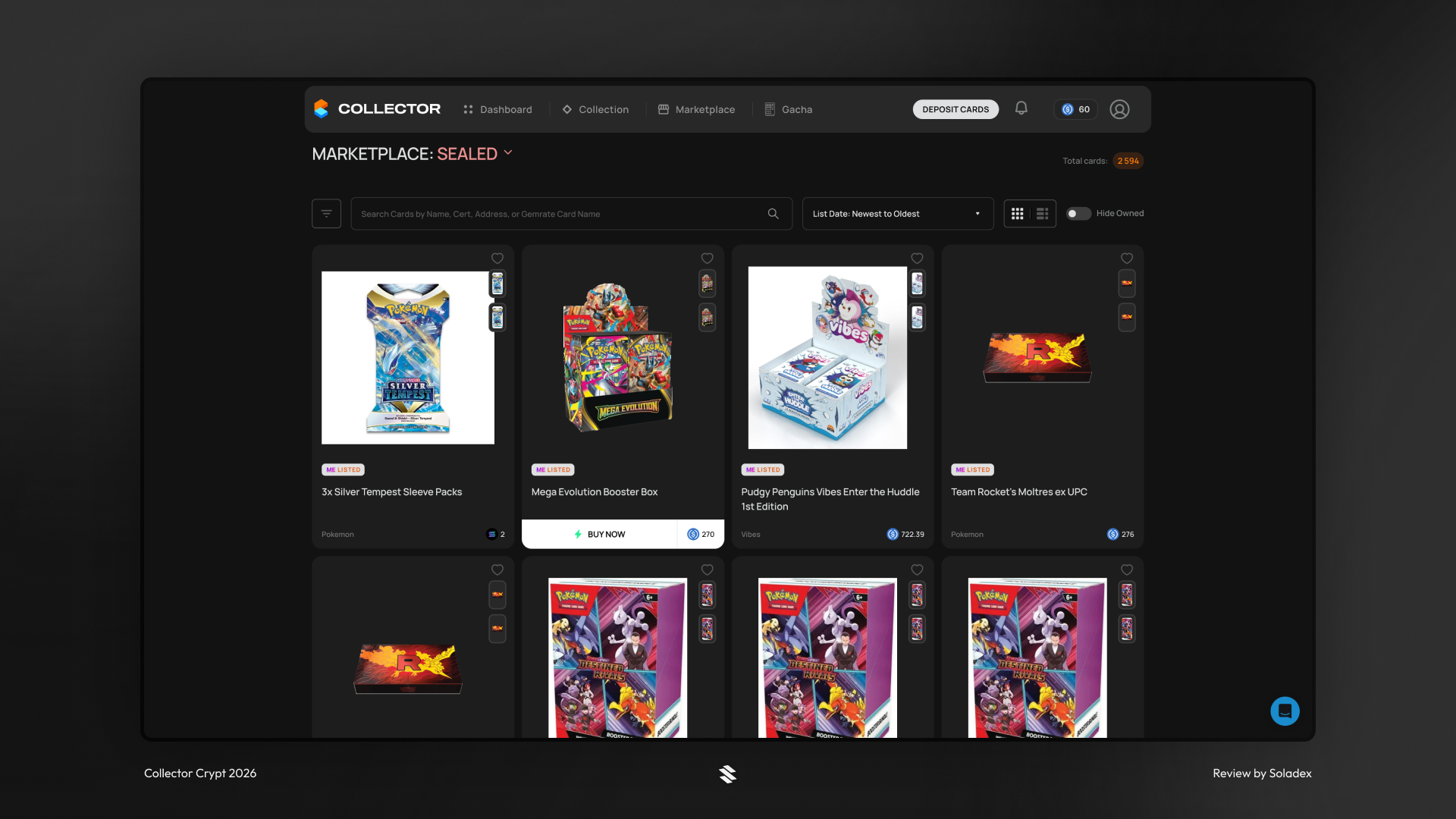 Pudgy Penguins / Azuki cards are also available