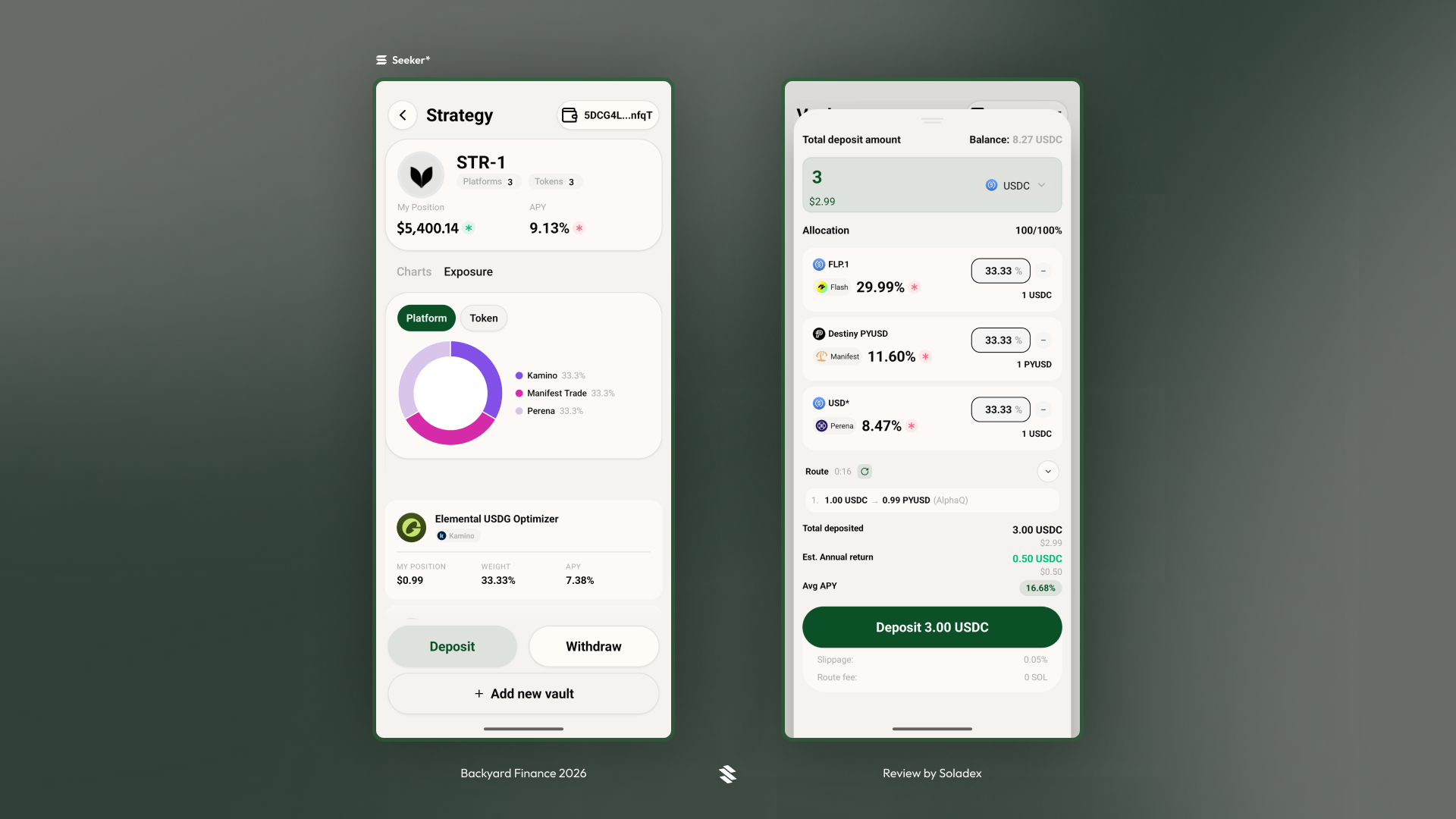 The Backyard Finance Seeker Dapp allows you to take your DeFi on the go.