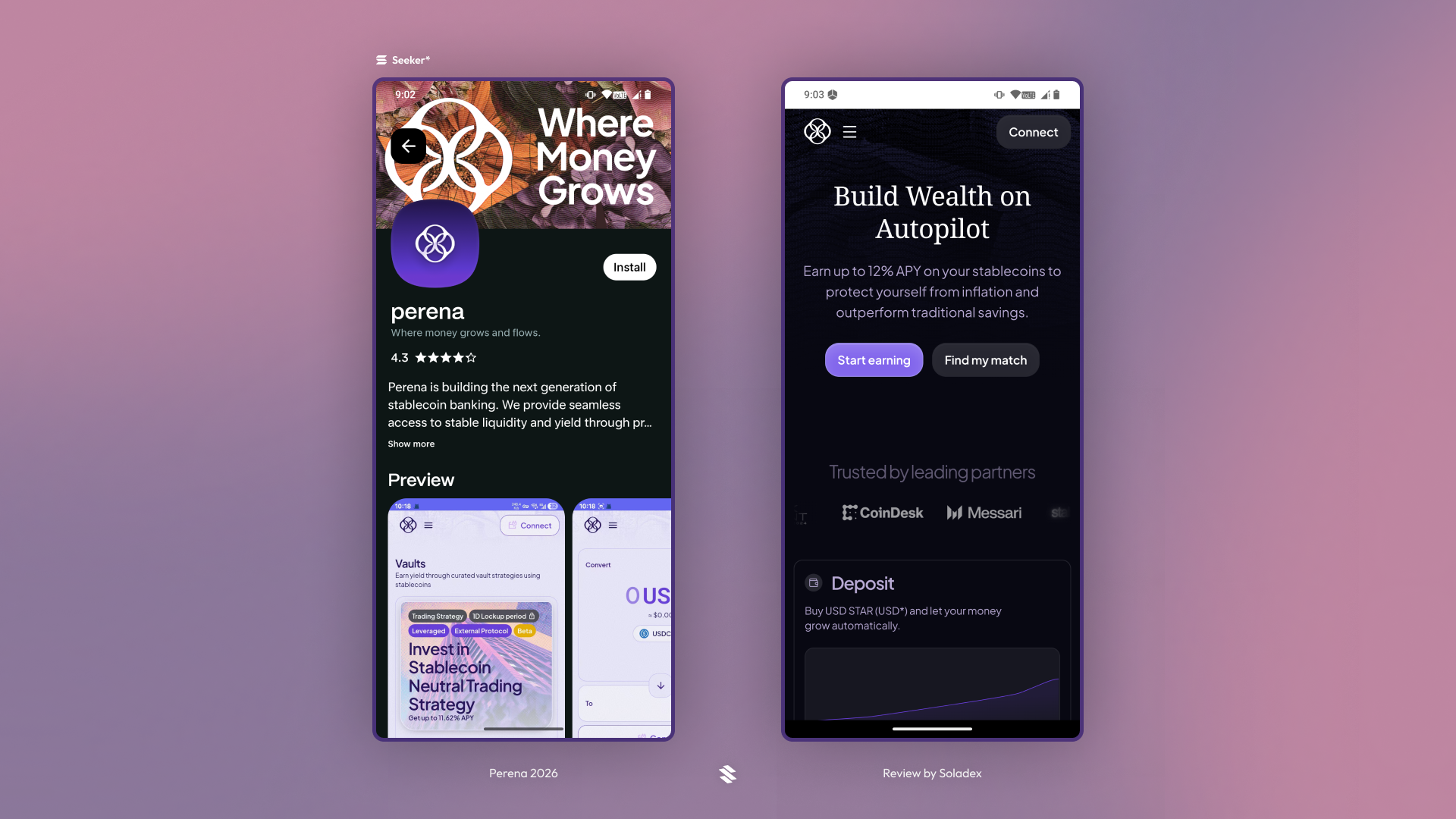 Putting the Perena Seeker dapp through the test