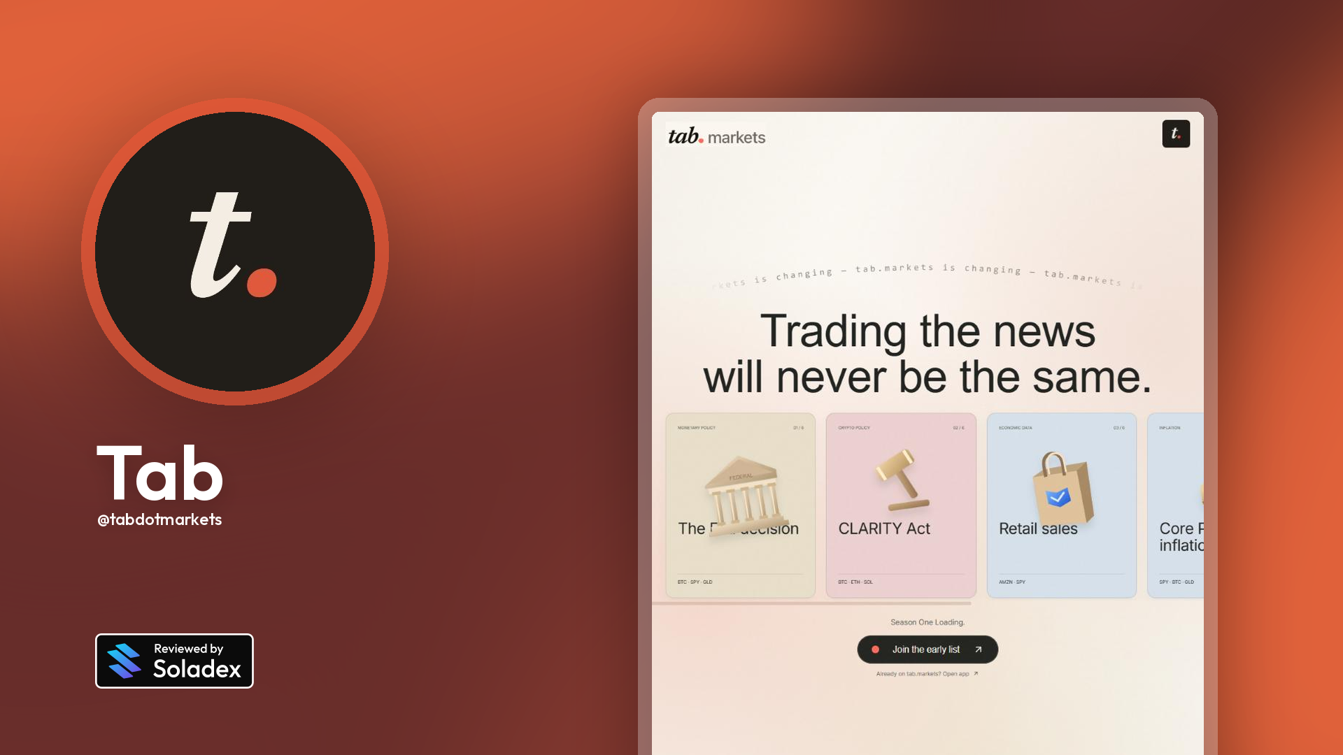 Tab review on Soladex