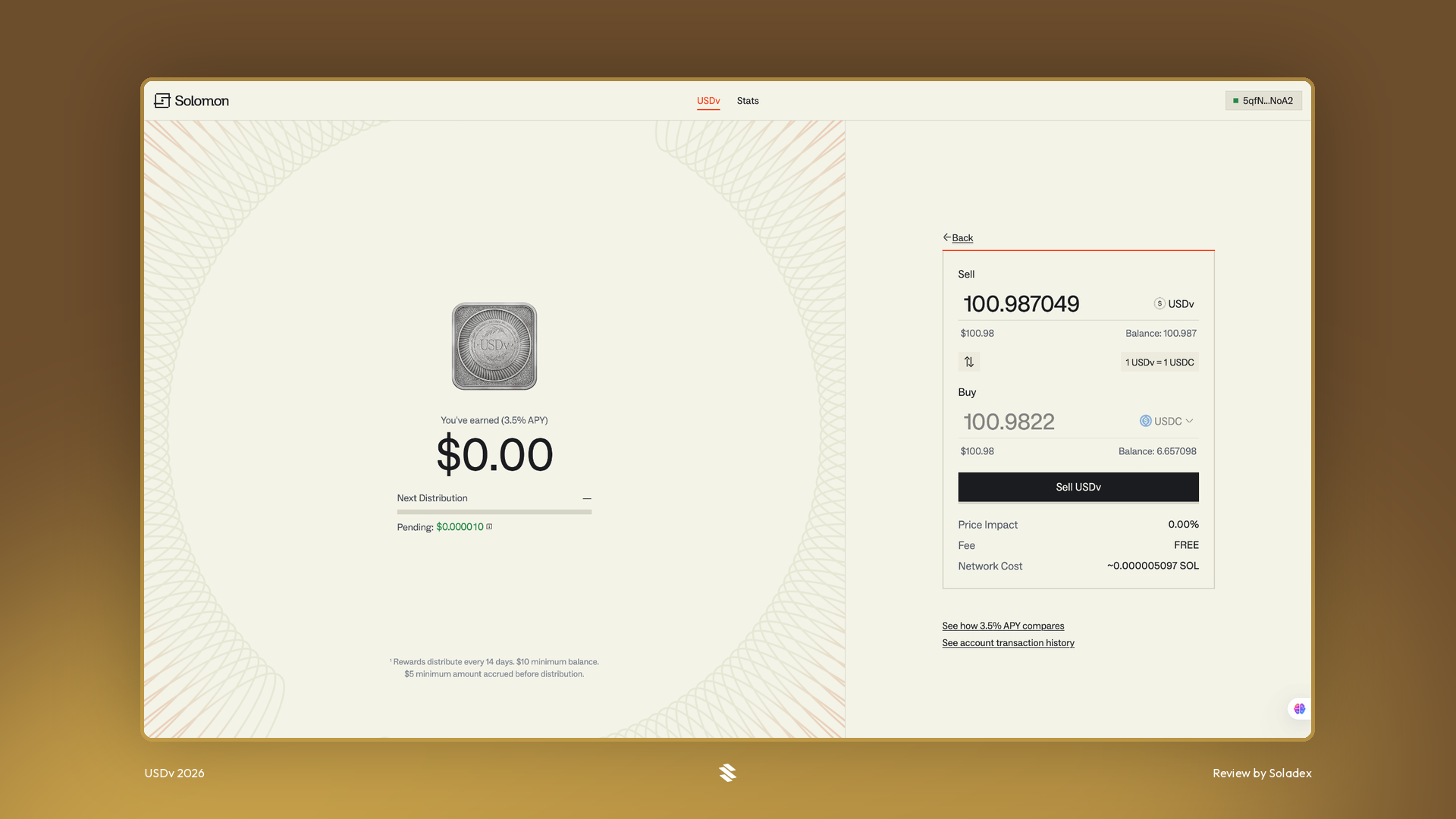 USDv stats dashboard