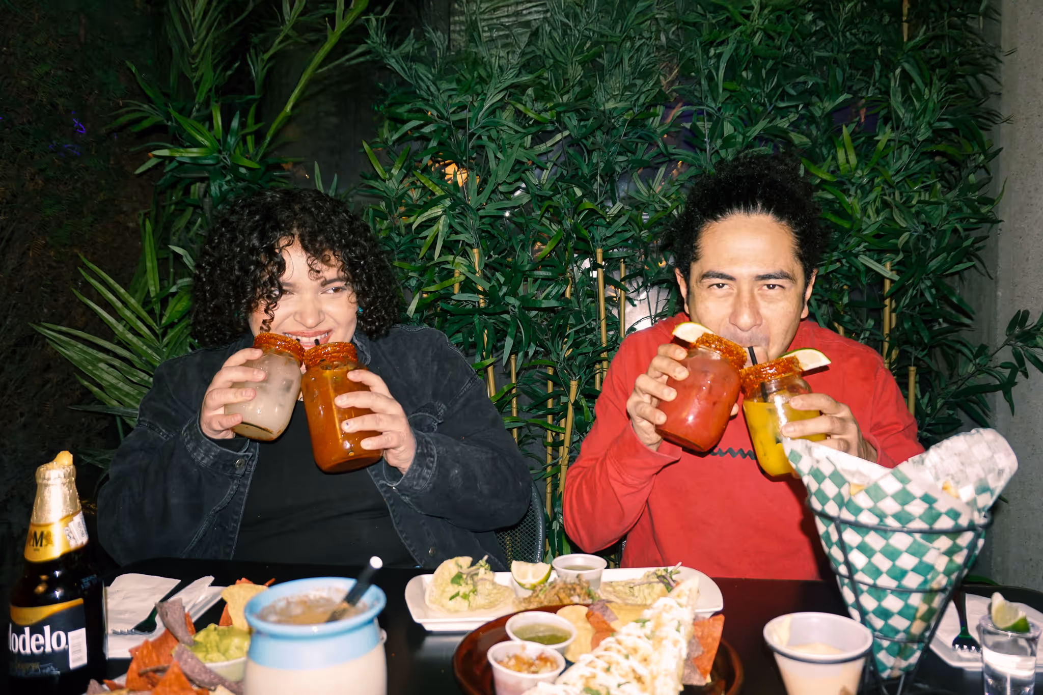 The Side Patio setup for an intimate gathering, complete with cozy lighting