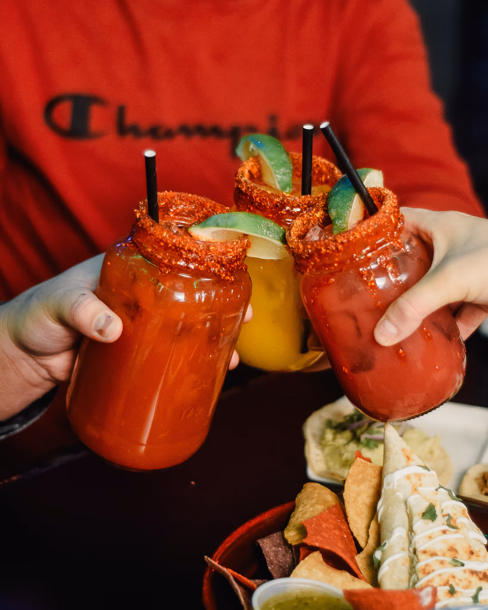 A refreshing and zesty Michelada crafted with your choice of Mexican beer, freshly squeezed lime juice, and a hint of hot sauce, served over ice in a salt-rimmed glass. Garnished with a wedge of lime, this savory cocktail offers the perfect balance of tangy, spicy, and umami flavors—a must-try for beer lovers seeking a Latin twist!