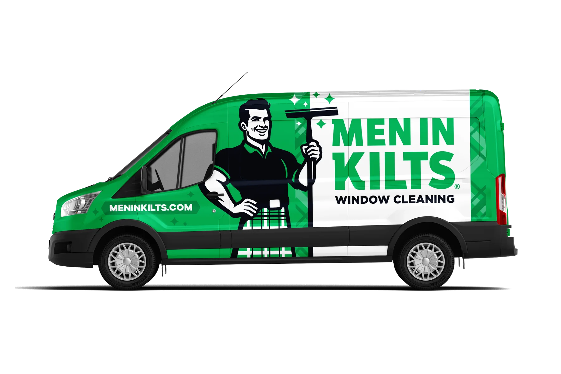 Men in Kilts branded van wrap