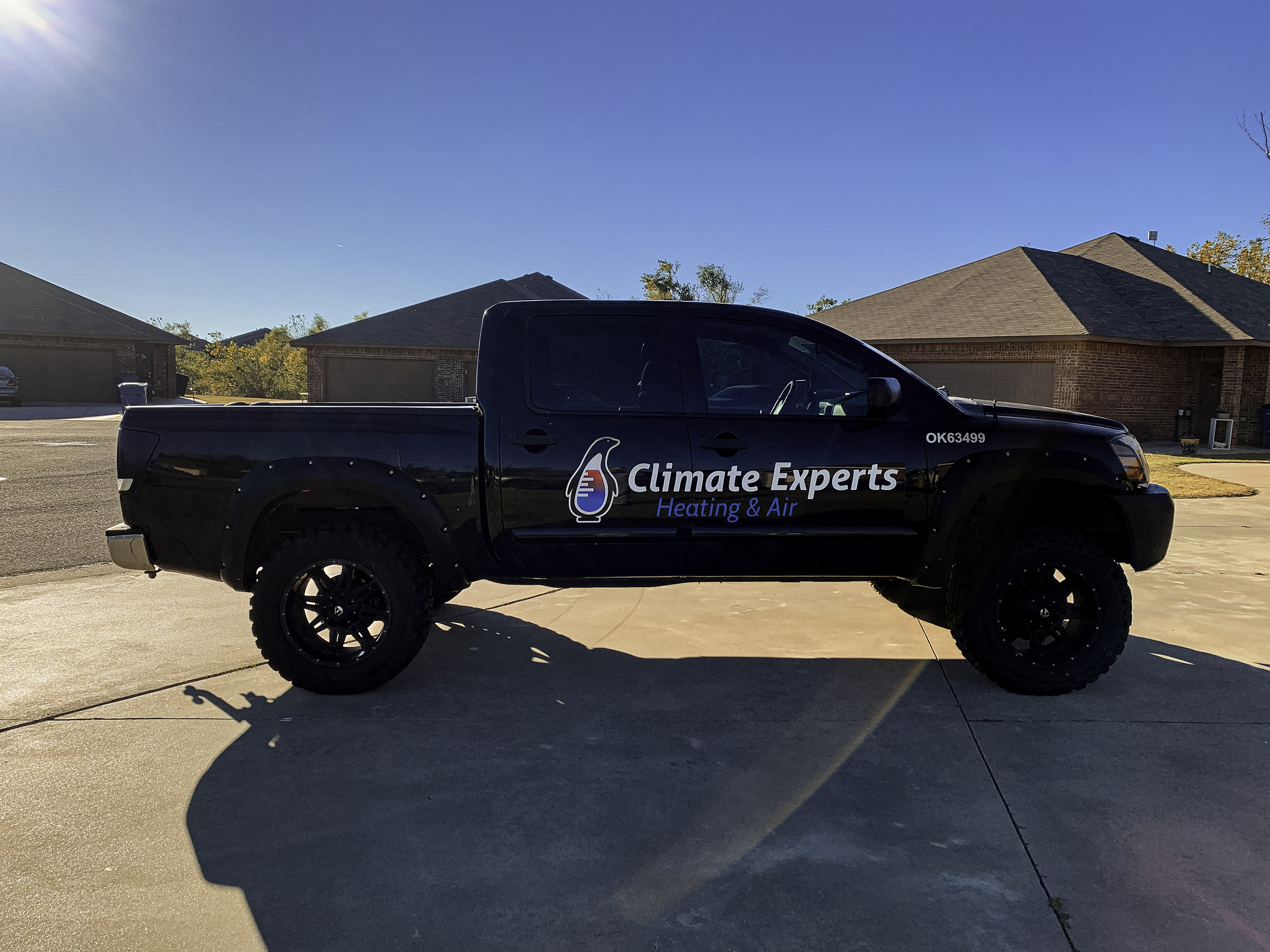 Before: Climate Experts truck before the rebrand
