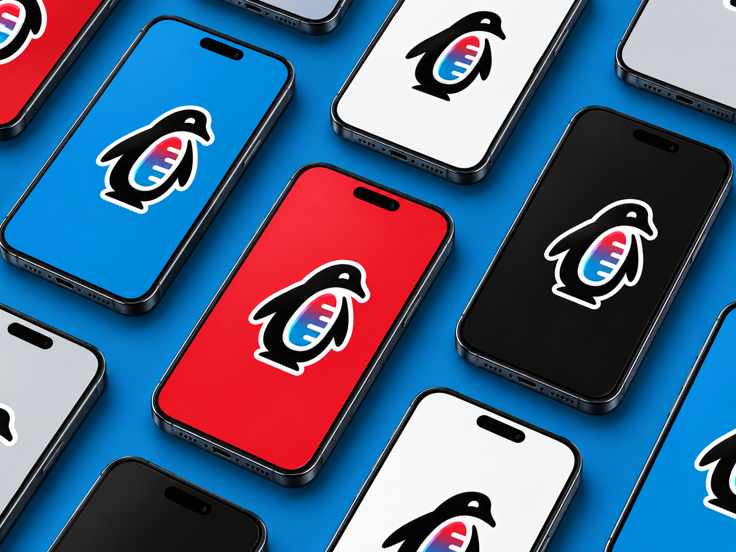 Climate Experts penguin icon on phone screens