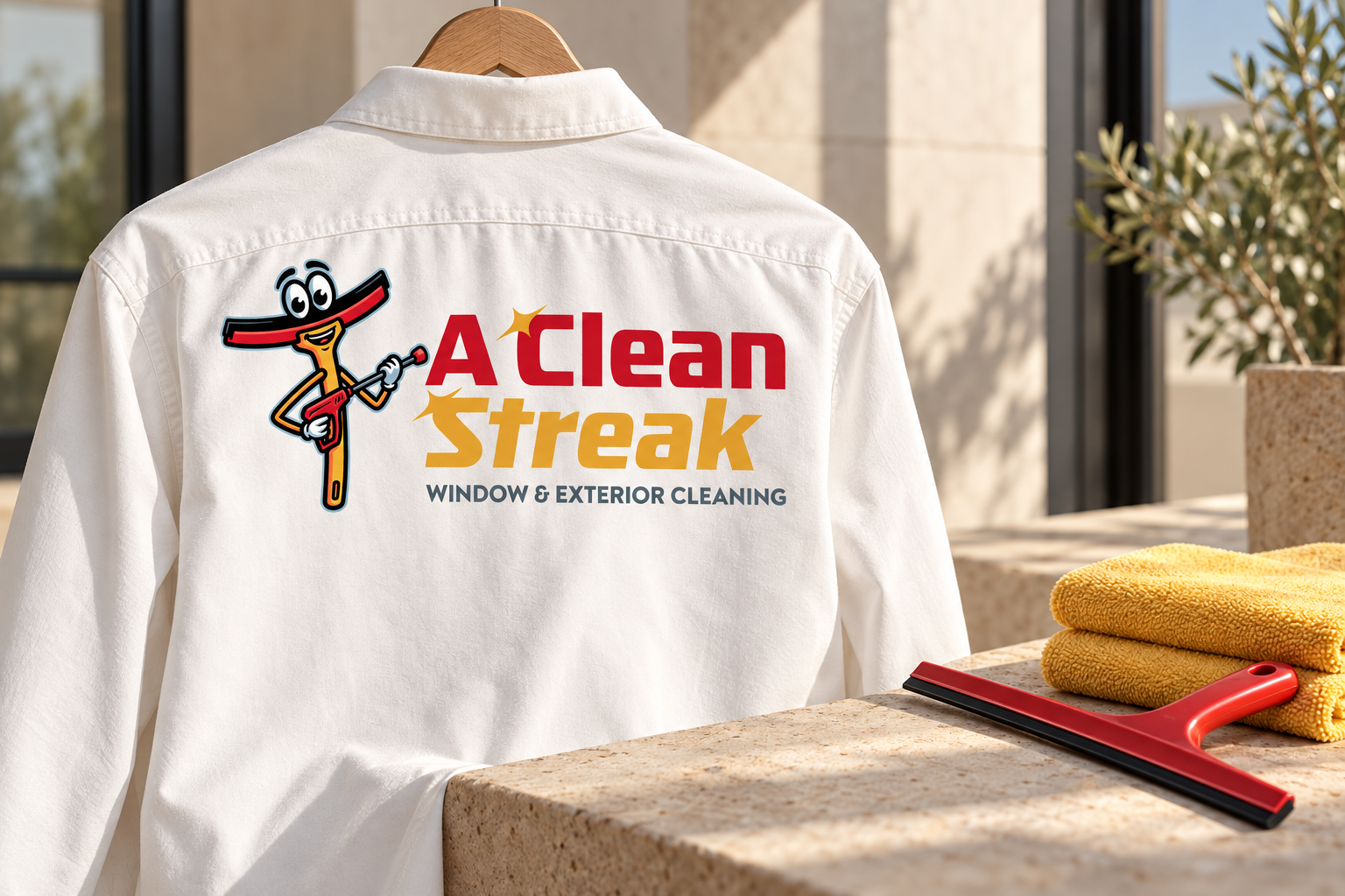 AI-generated brand concept for A Clean Streak: field workwear.