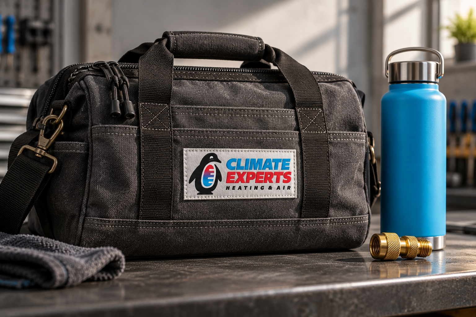 AI-generated brand concept for Climate Experts: field essentials.