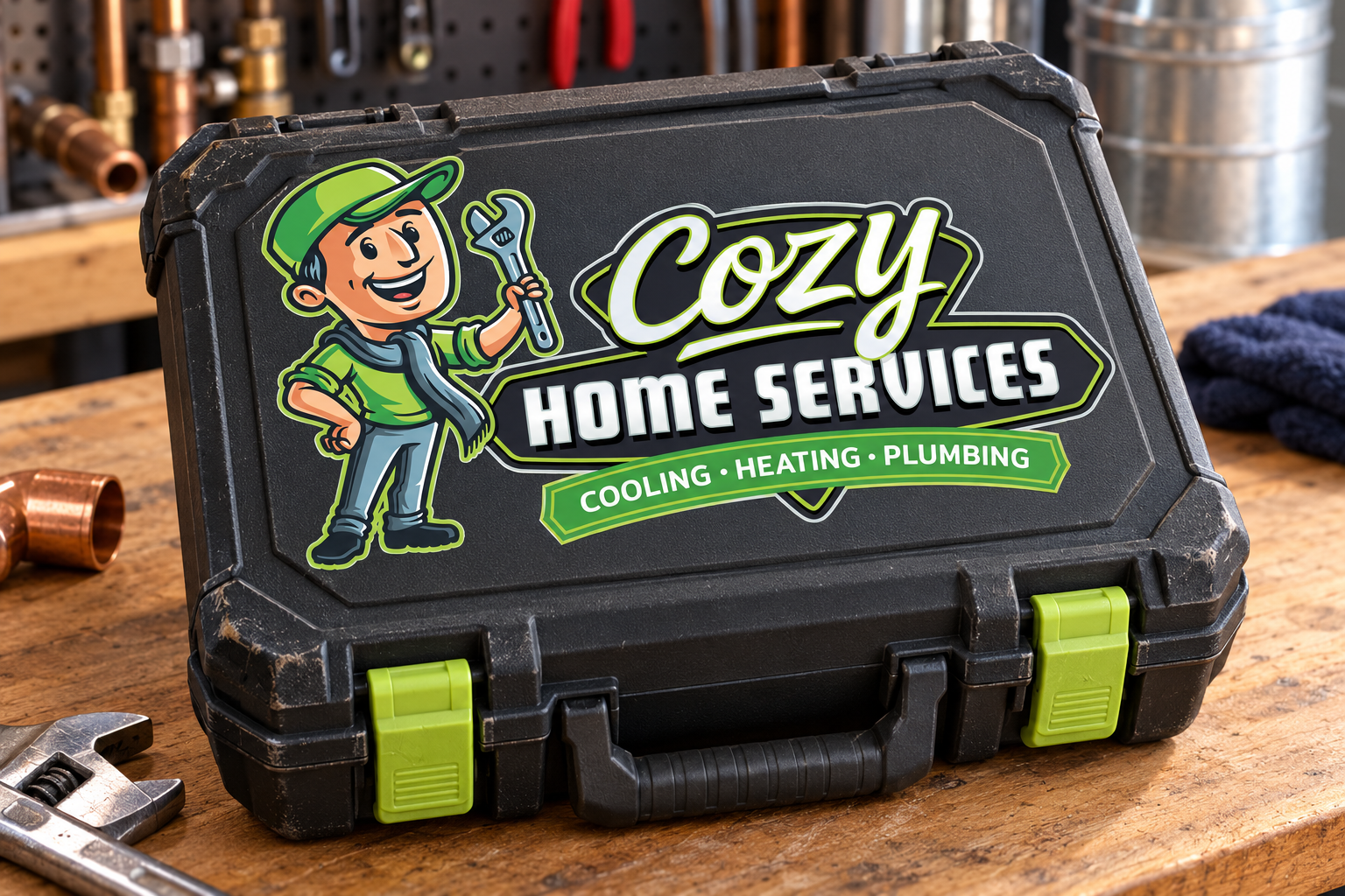 Cozy Home Services — branded tool case