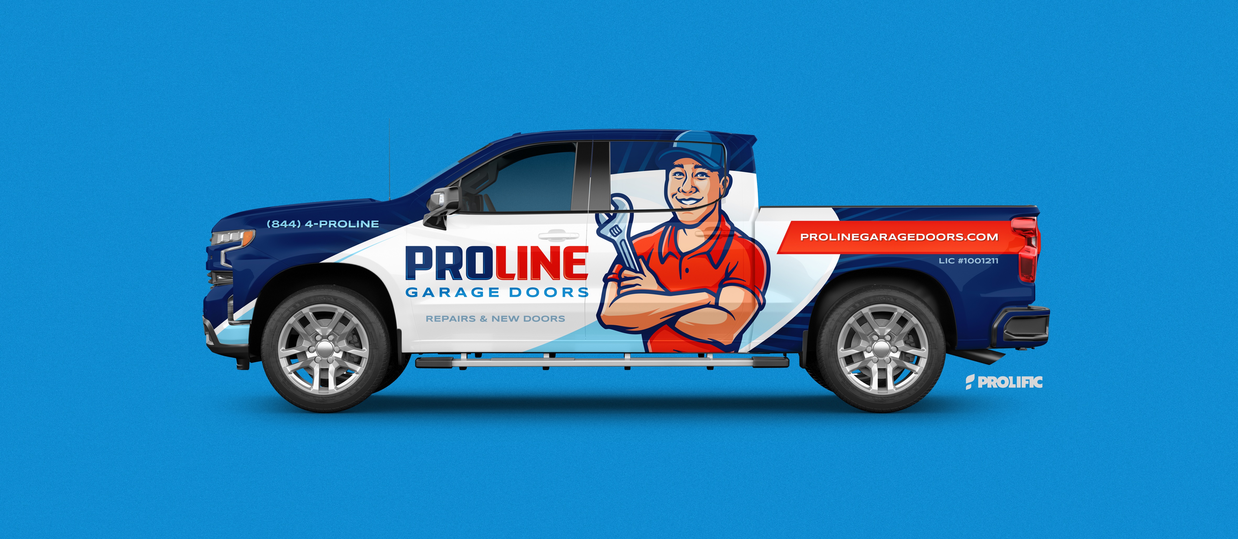 ProLine Garage Doors — original approved wrap