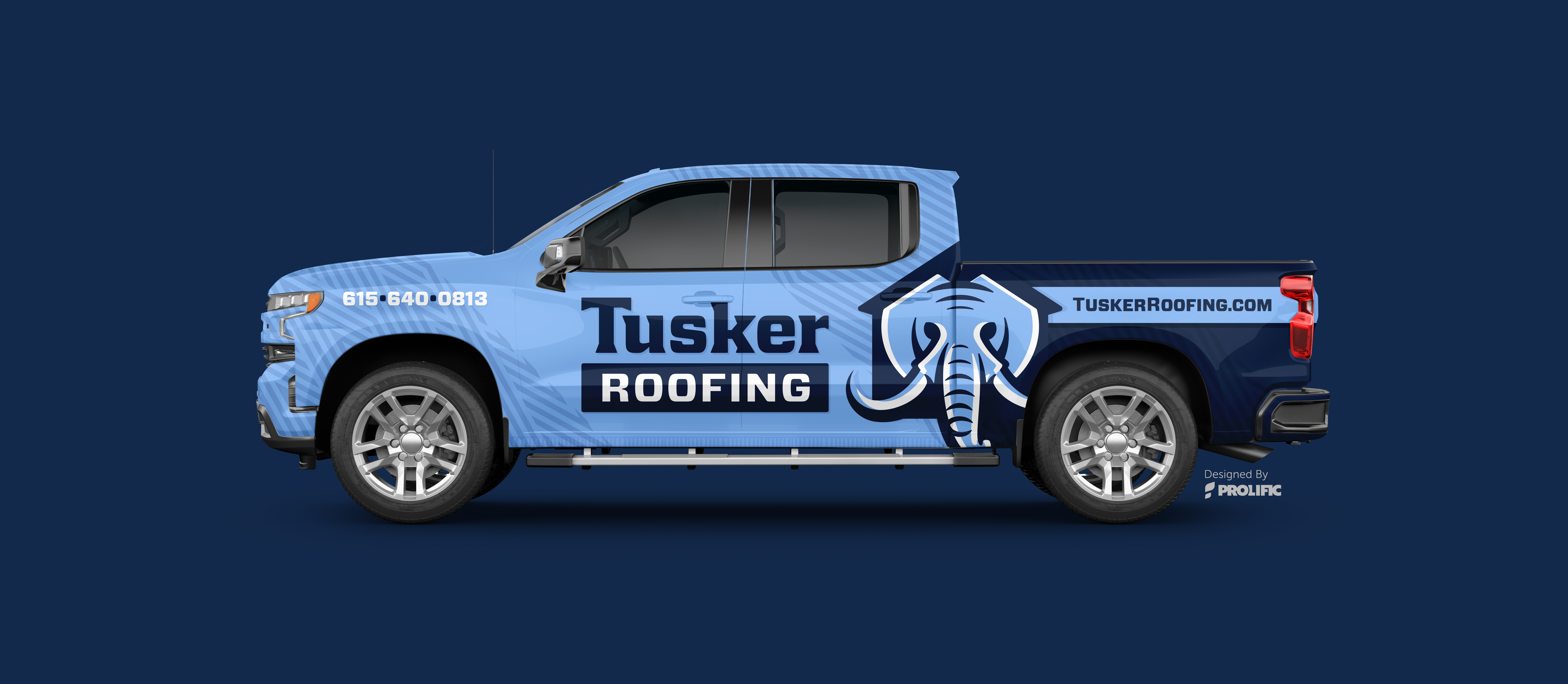 Tusker Roofing — original approved wrap
