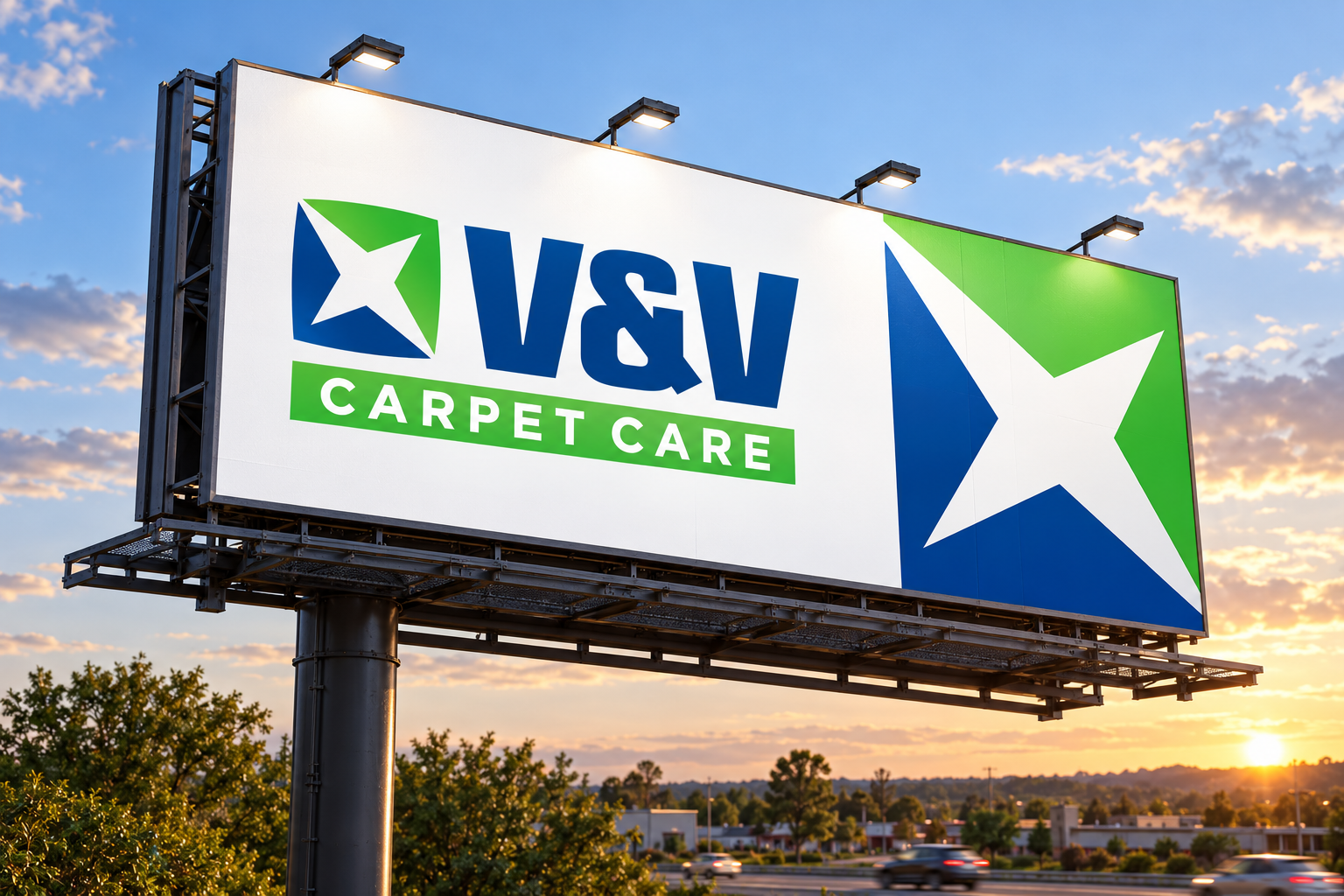 VandV Carpetcare — billboard