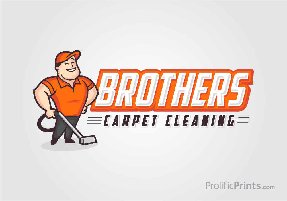 Brothers Carpet Cleaning mascot logo