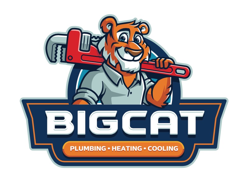 Big Cat Plumbing, Heating and Cooling approved tiger logo.