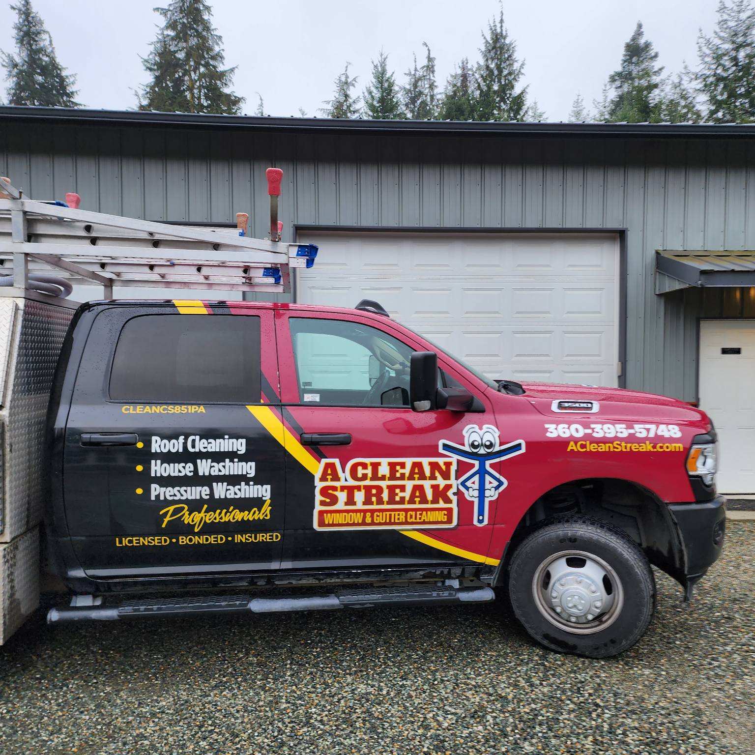 Before: A Clean Streak vehicle photograph showing the previous branding.