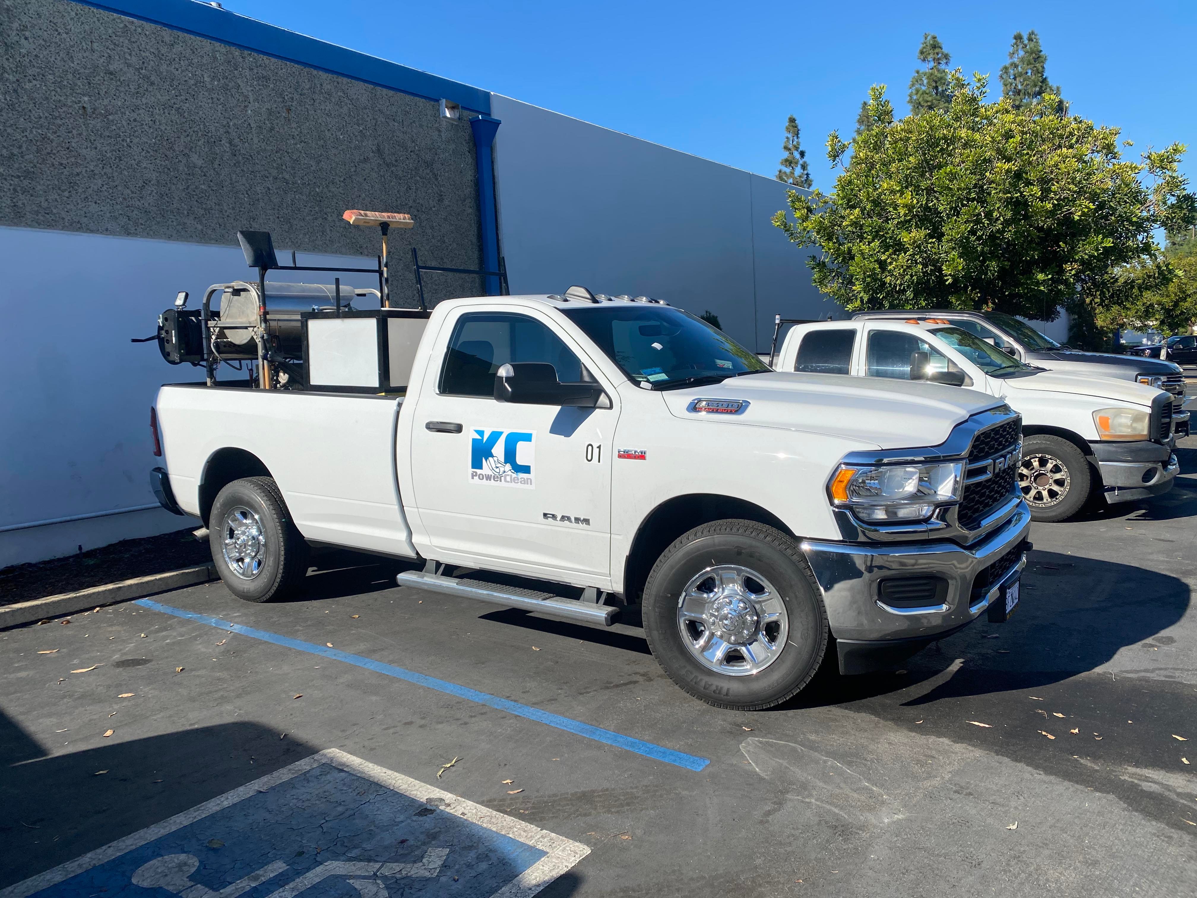 Before: original KC Power Clean vehicle photograph.