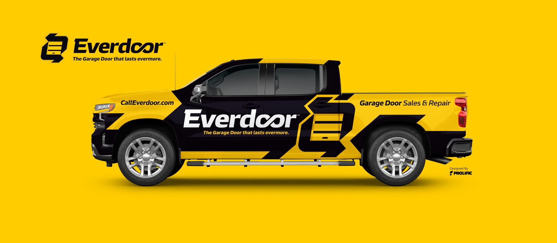 everdoor truck brand mockup