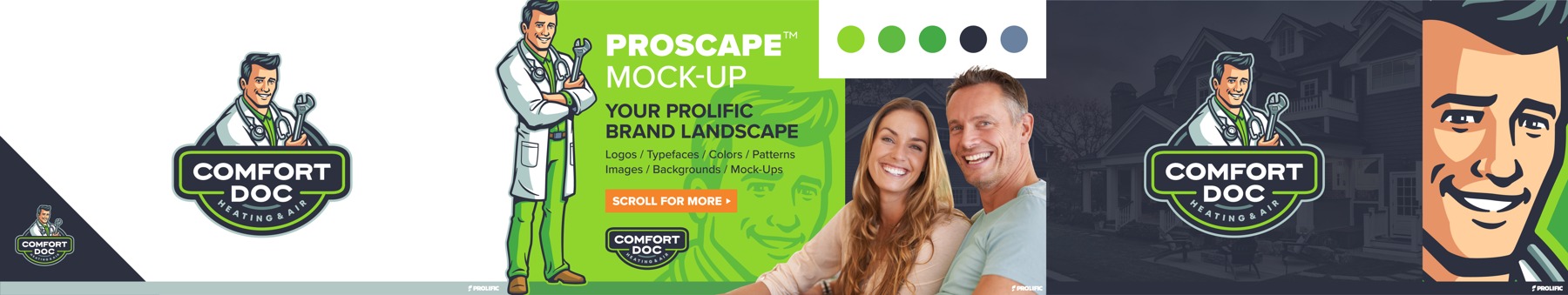 Comfort Doc proscape brand mockup