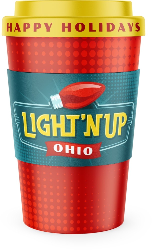 Light N up ohio cup brand mockup