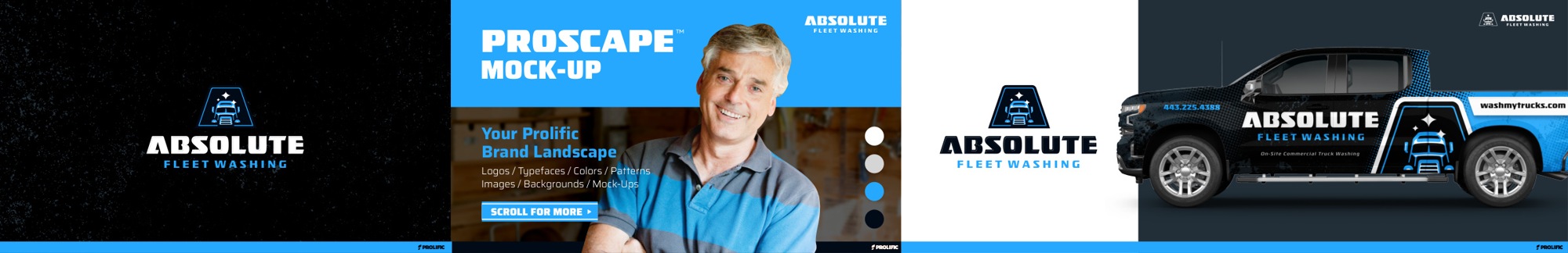 Absolute Fleet Washing: original full proscape presentation. Original approved design.