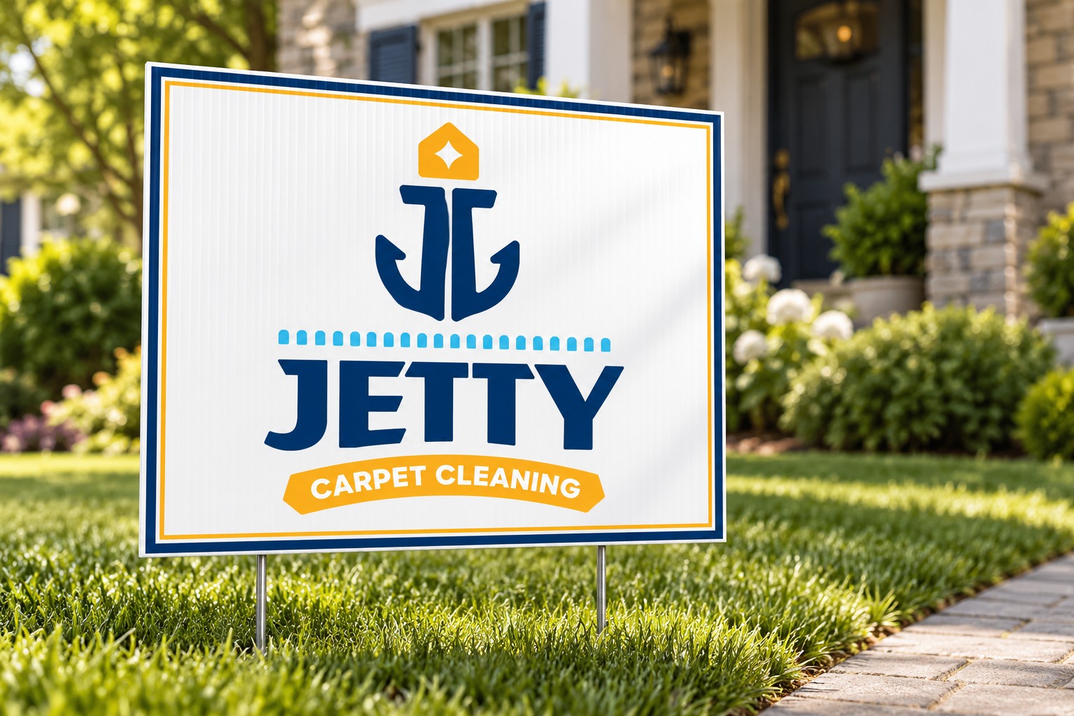 Jetty yard sign mockup