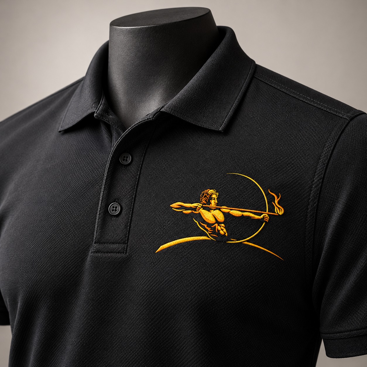 Apollo Home Performance branded polo shirt mockup