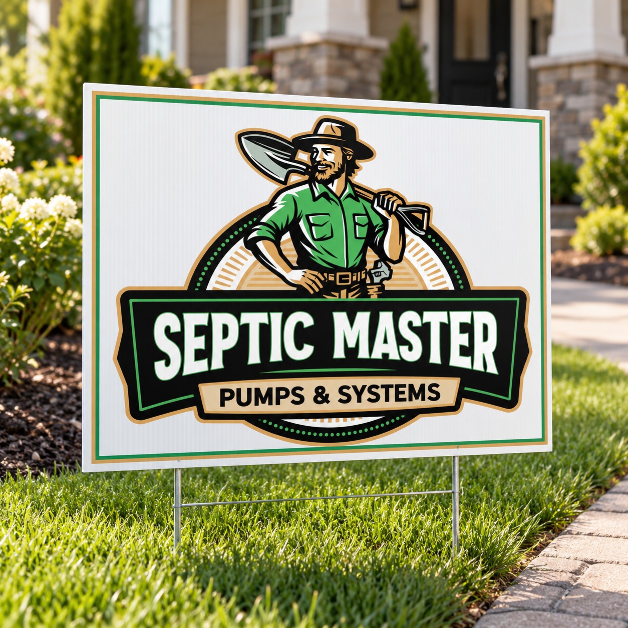 Septic Master yard sign mockup