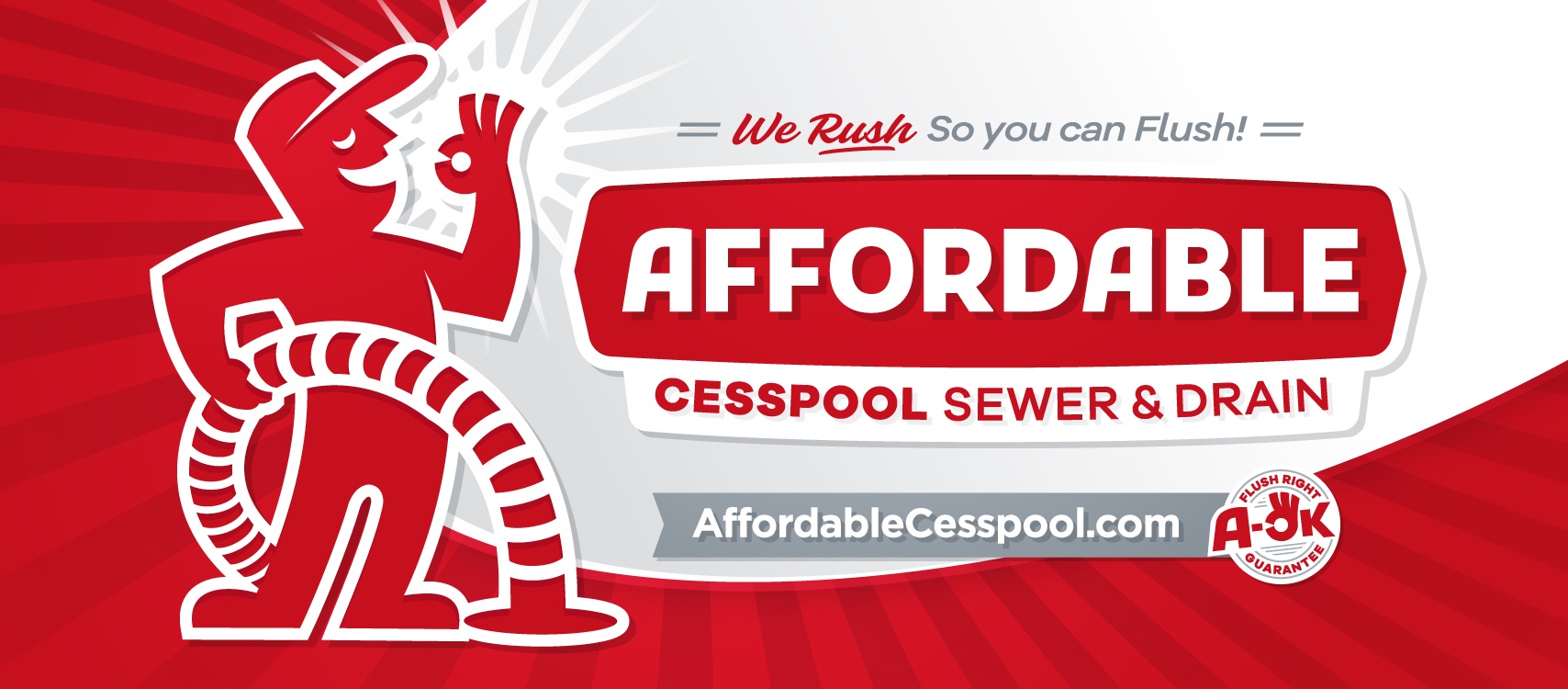 Affordable Cesspool Sewer and Drain (John) original approved social media header design.