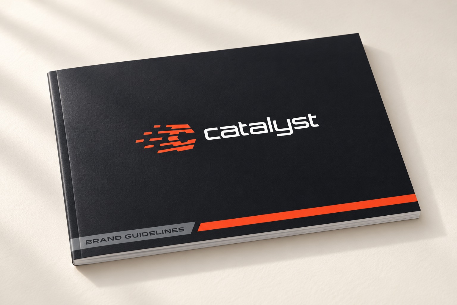 Catalyst Coatings brand guidelines booklet.