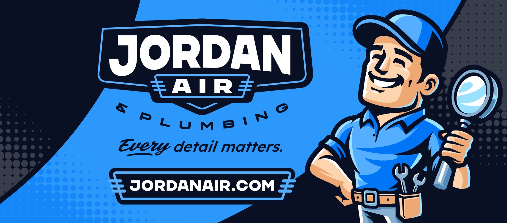 Jordan Air & Plumbing original approved social media header.