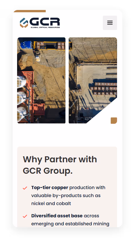 Diseño web para GCR.