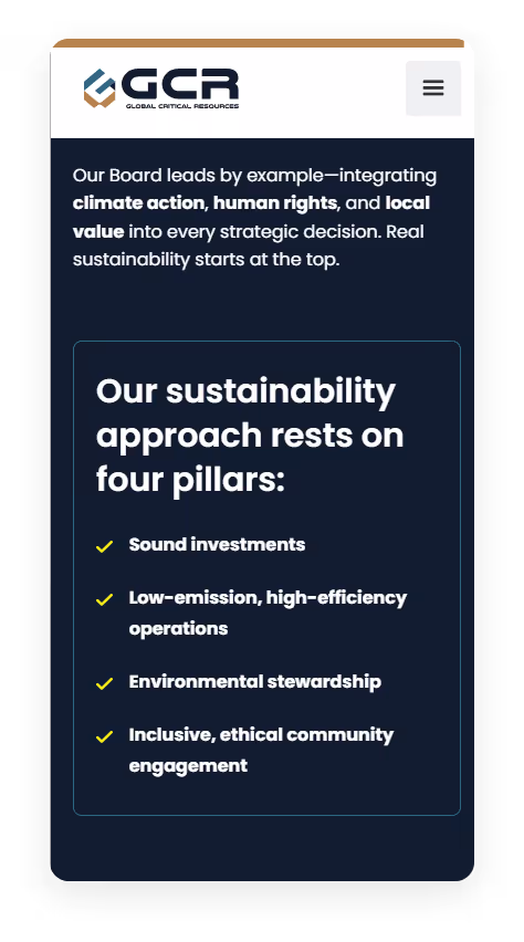 Diseño y desarrollo web para GCR Group.