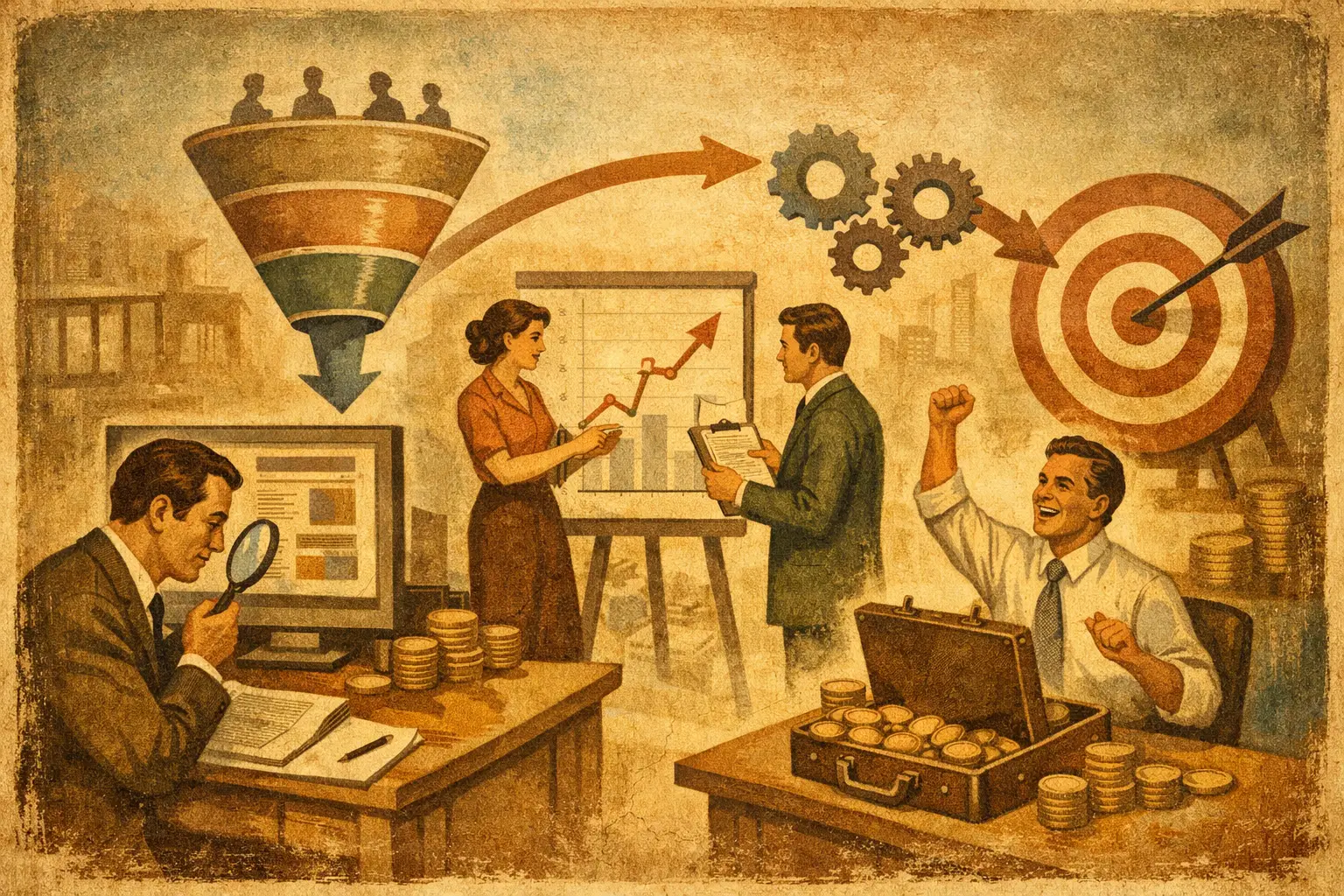 Proceso de optimización de conversión real.