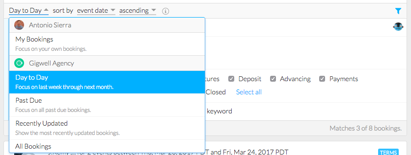Gigwell booking
